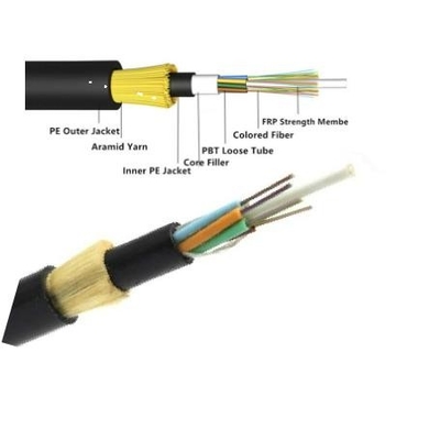 ADSS 6 12 48 96 Core Single Mode G652D Nonmetal FPR Fiber Optic Cable