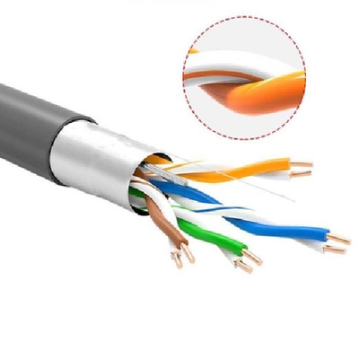 PVC Jacket FTP Lan Cable CAT5e Copper Conductor Wire Cable ODM