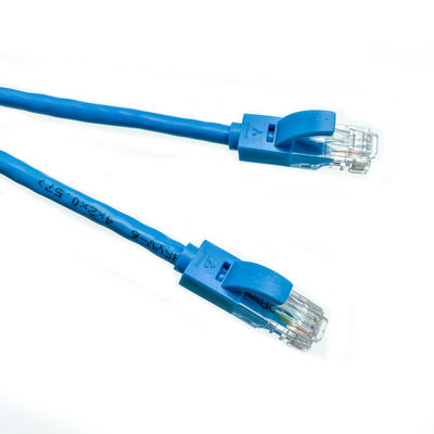 CAT6 Patch Cord Unshield For Ethernet PVC LSZH Jacket 23AWG CCA Blue