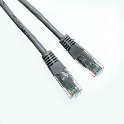 Bare Copper Ethernet Patch Cable UTP Cat5E 5 Foot Grey Rj45 Lan Cable
