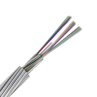 Single Mode G652d OPGW Fiber Optic Cable Aerial Optical Ground Wire 24 Core