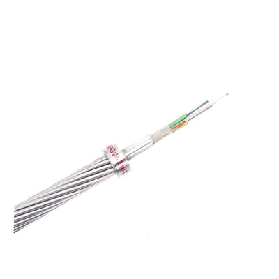 Single Mode G652d OPGW Fiber Optic Cable 18 Core  Optical Ground Wire