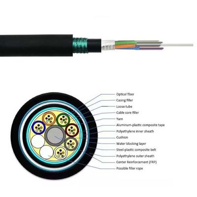 GYFTA53 4 Core Indoor Fiber Optic Cable SM G652D PVC Simplex