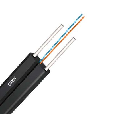 Single Mode FTTH Fiber Optic Cable G652D/G657A LSZH Sheath Drop Wire Fiber Optic 2 Core