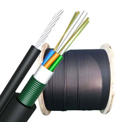 12 Core GYTC8S Aerial Optic Cable Single Mode Outdoor Central Loose Tube Armored
