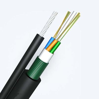 12 Core GYTC8S Aerial Optic Cable Single Mode Outdoor Central Loose Tube Armored