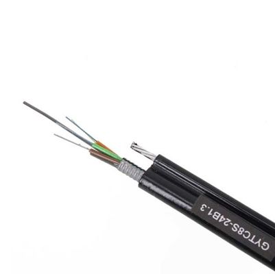 Figure 8 Single Mode Aerial Fiber Optic Cable GYTC8S 12Core PE Sheath