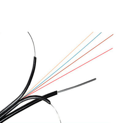 Butterfly Drop Cable FTTH Single Mode Fiber Optic Drop Wire With Steel Messenger