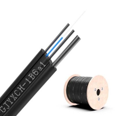 1 Core Fiber Optic Cable Outdoor Self-Supporting LSZH Jacket FTTH  GJYXCH