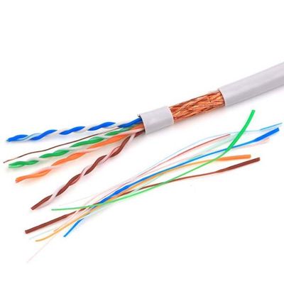 CAT5e SFTP Bare Copper Conductor Ethernet Cable 4 Pairs Conductor