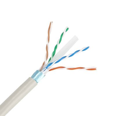 PVC PE Double Sheath Utp Category 6 Cable For Network FTP CCA Conductor