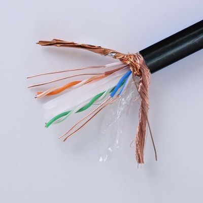 Outdoor Waterproof Cat6 SFTP Shielded Twisted Pair Cable 305mFor Network