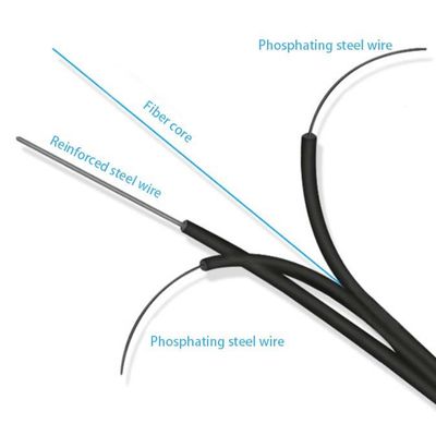 self -supoorting 1/2/4 core outdoor  fiber optic cable GJYXCH LSZH sheath