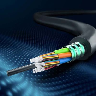 Jelly Loose Tube Fiber Optic Cable Lightning Protection GYFTY 4 Core