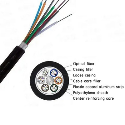 Outdoor Single Mode 4 Core Ofc Cable GYTA Fiber Optic Cable
