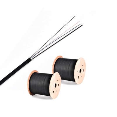 1 Core FTTH Fiber Optic Cable Double Steel KFRP Strength Member