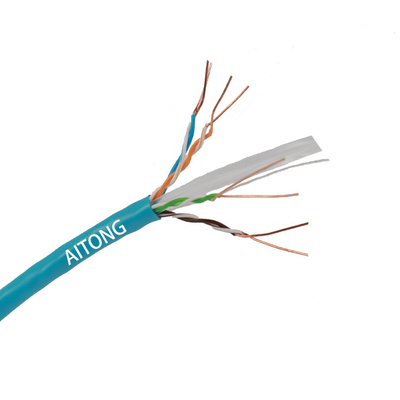 Indoor 99.9% Copper Ethernet LAN Cable Cat 6 23awg For Computer Networks